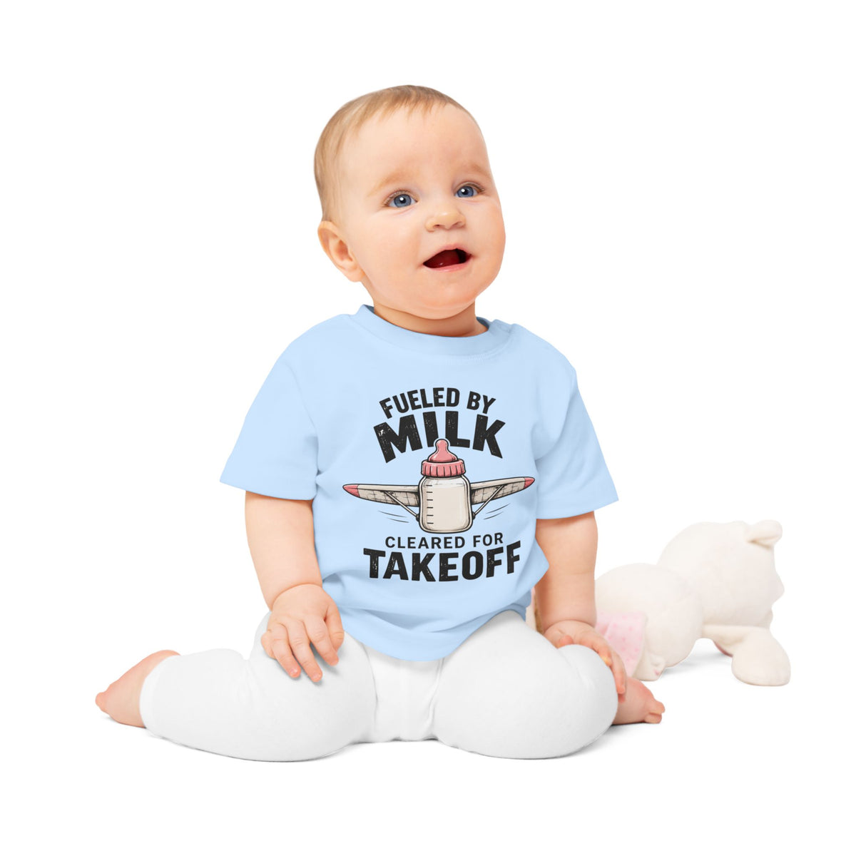 Fueled by Milk Cleared for Takeoff Baby T-Shirt