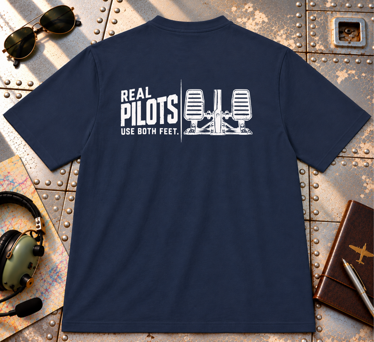 Real Pilots Use Both Feet