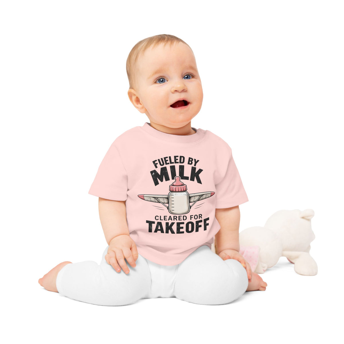 Fueled by Milk Cleared for Takeoff Baby T-Shirt